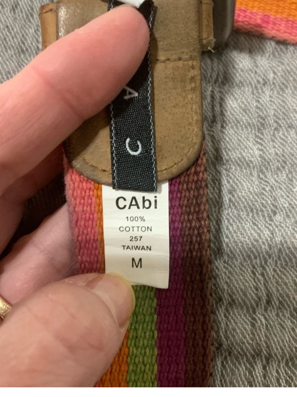 Lot of 3 Cabi Belts - Black, Brown, Multicolor - Size Medium - Picture 7 of 12